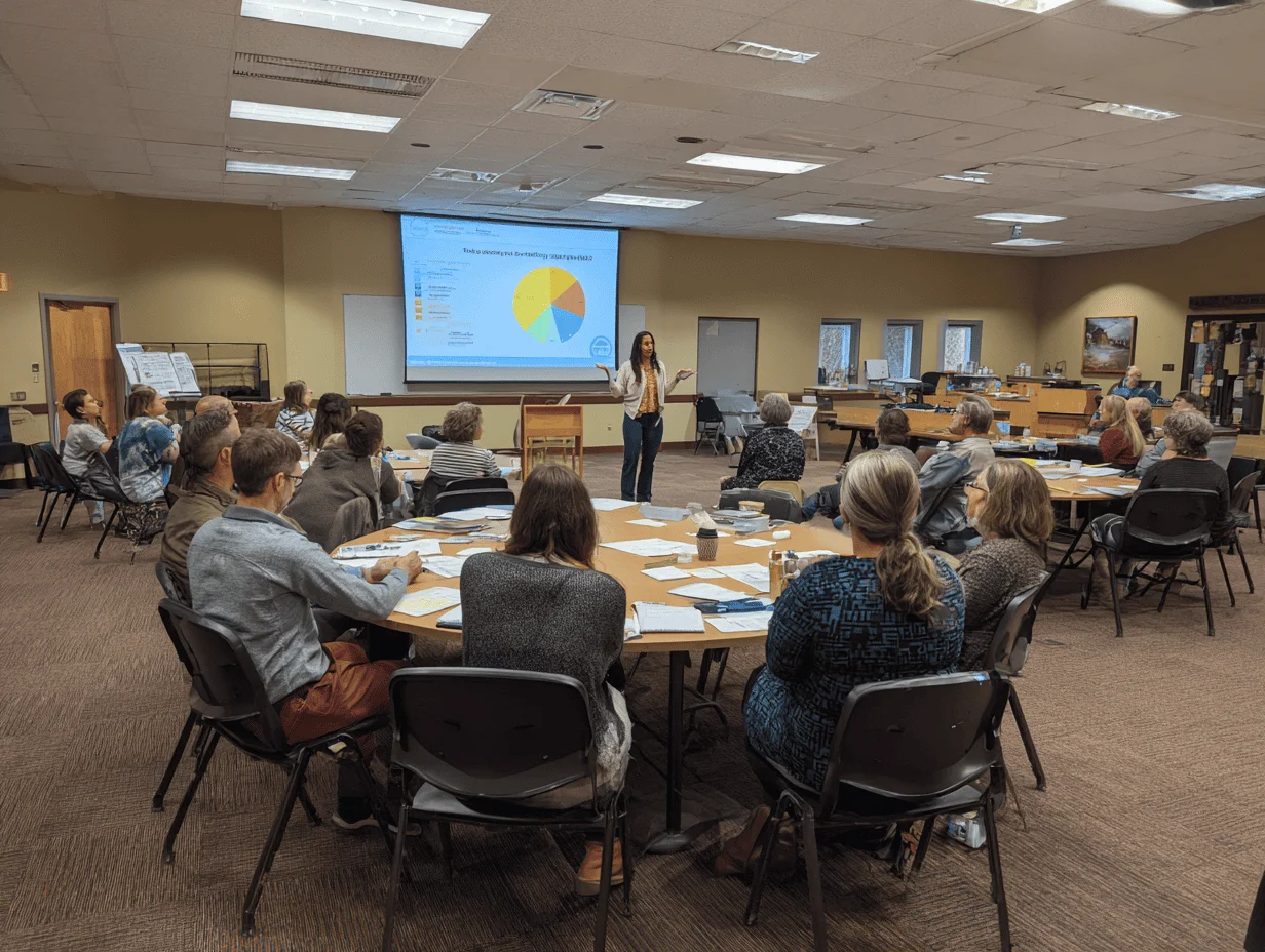 SMB organization meeting discussing member benefits