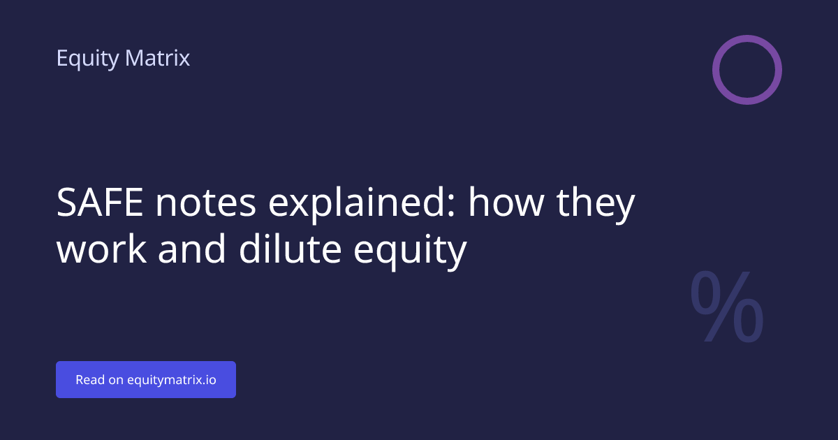 Safe Note Sample SAFE notes explained: how they work and dilute equity - Equity Matrix
